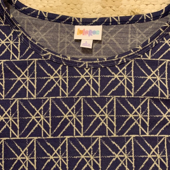 LulaRoe Julia Blueprint Dress - Picture 3 of 3